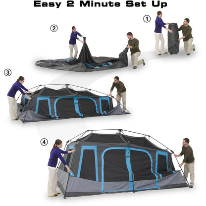 Trail 10-Person Dark Rest Instant Cabin Tent
