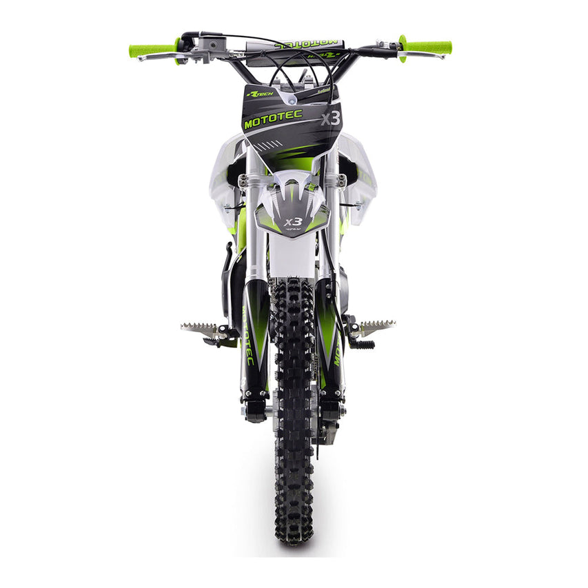 MOTOTEC X3 125CC 4-Stroke Green Gas-Powered Dirt Bike (95731462)