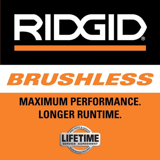 RIDGID 18V Brushless Cordless 4-1/2 in. Paddle Switch Angle Grinder with (2) 4.0 Ah Batteries, Charger, and Bag R86047B-AC93044SBN