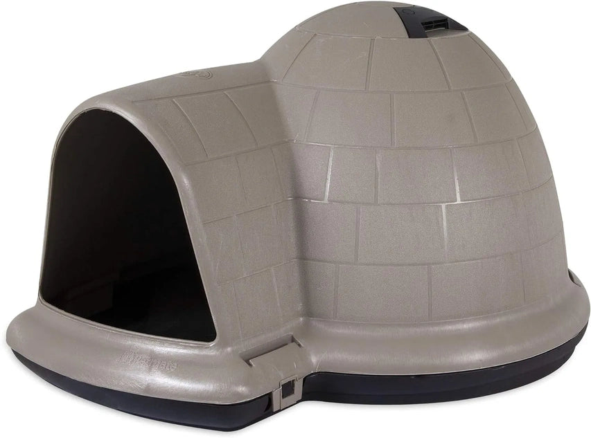 Petmate Indigo Dog House (Igloo Dog House, Made in USA with 90% Recycled Materials, All Weather Protection Pet Shelter) for XL Dogs 90 to 125 pounds, Made in USA