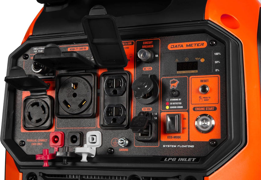 WEN 6800W Dual Fuel Inverter Generator RV-Ready CO Watchdog