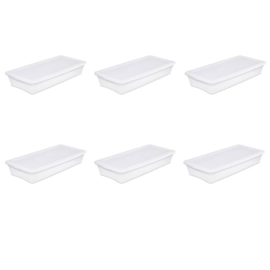 41 Quart Storage Box- White Case of 6