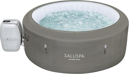 Inflatable Hot Tub Spa (71" x 26") | Portable Hot Tub with 2 Covers (1 Energy-Efficient Thermal Cover and 1 Standard Cover) | Fits Up to 2-4 Persons | Black