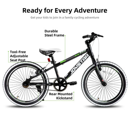 JOYSTAR Lubbock 20" 24" Kids Mountain Bike Single Speed Bicycle
