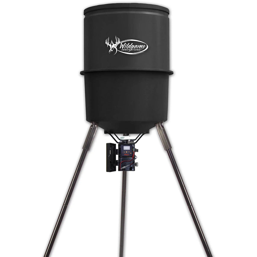 Wildgame Innovations Sports and Outdoors Quick Set Game Feeder, 30-Gal