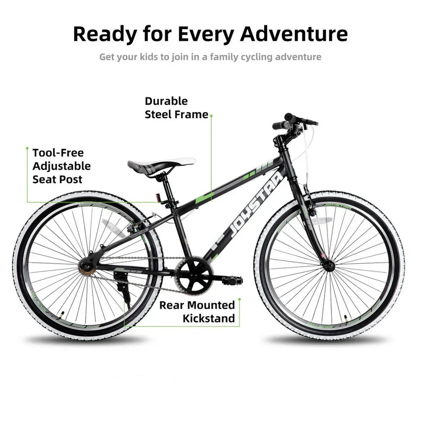 JOYSTAR Lubbock 20" 24" Kids Mountain Bike Single Speed Bicycle