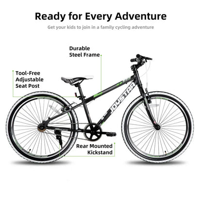 JOYSTAR Lubbock 20" 24" Kids Mountain Bike Single Speed Bicycle
