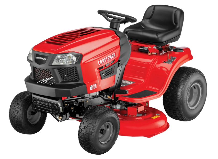 Craftsman T110 42-in Riding Lawn Mower 17.5 HP Briggs & Stratton Engine 7-Speed Transmission Model 13AN77XS093
