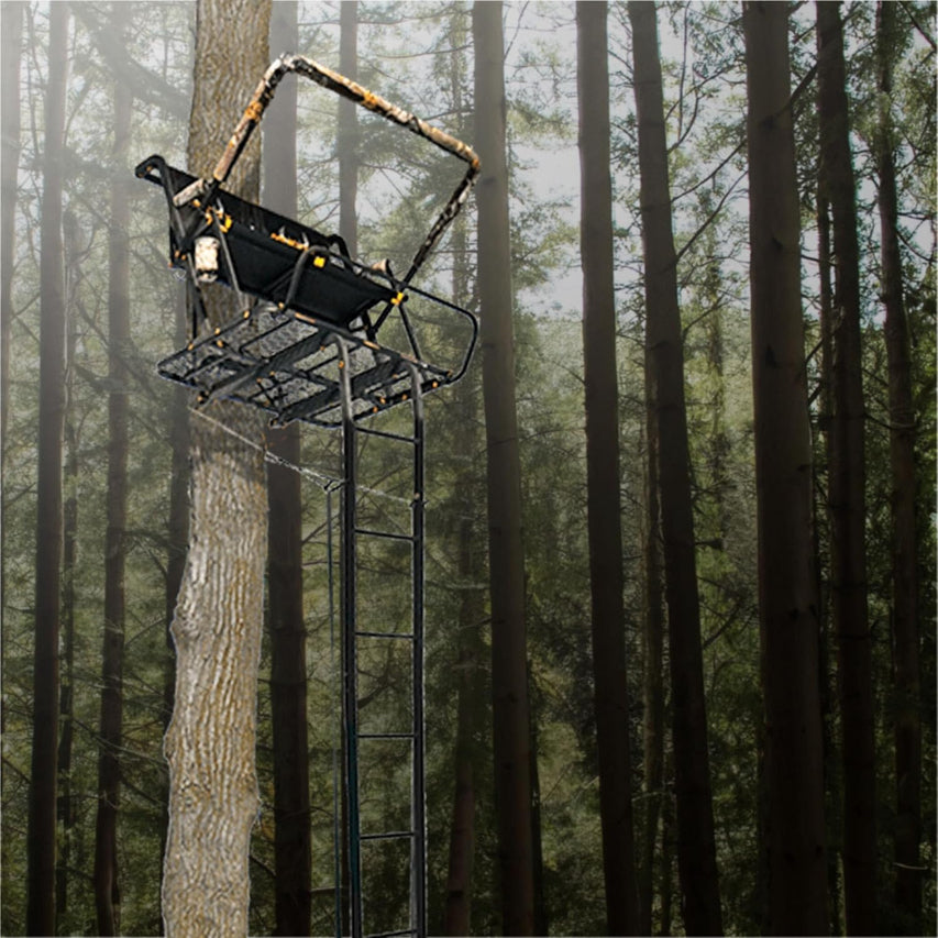 MUDDY Nexus XTL Ladder Tree Stand, 20ft, 500lb Capacity, 2-Person