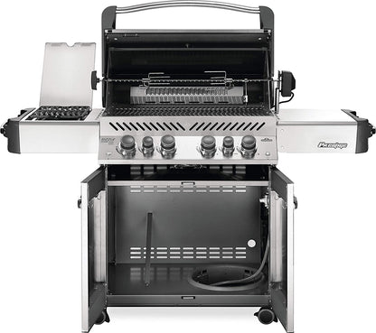 Napoleon P500RSIBPSS-3 Prestige 500 RSIB Propane Gas Grill, sq. in + Infrared Side and Rear Burner, Stainless Steel