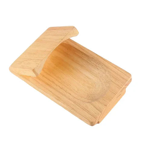 Mtelhub Handcrafted Solid Wood Oyster Shucking Clamp Holder, Non-Slip Countertop Seafood Opening Stability Block, Premium Tabletop Shucking Station Aid for Clams & Shellfish