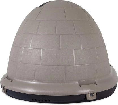 Petmate Indigo Dog House (Igloo Dog House, Made in USA with 90% Recycled Materials, All Weather Protection Pet Shelter) for XL Dogs 90 to 125 pounds, Made in USA