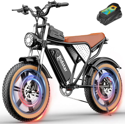 Electric Bike Q20, 2000W, 37Mph, 20" Fat Tires